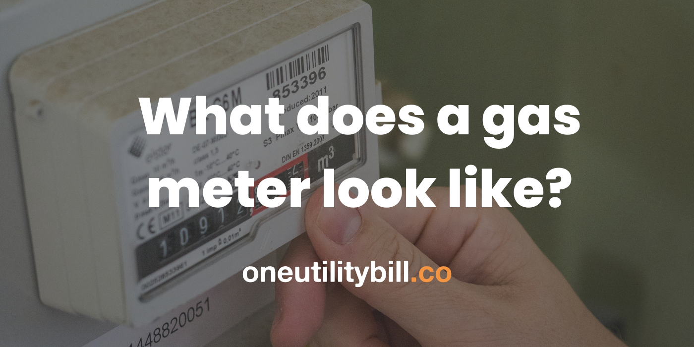 What does a gas meter look like? One Utility Bill